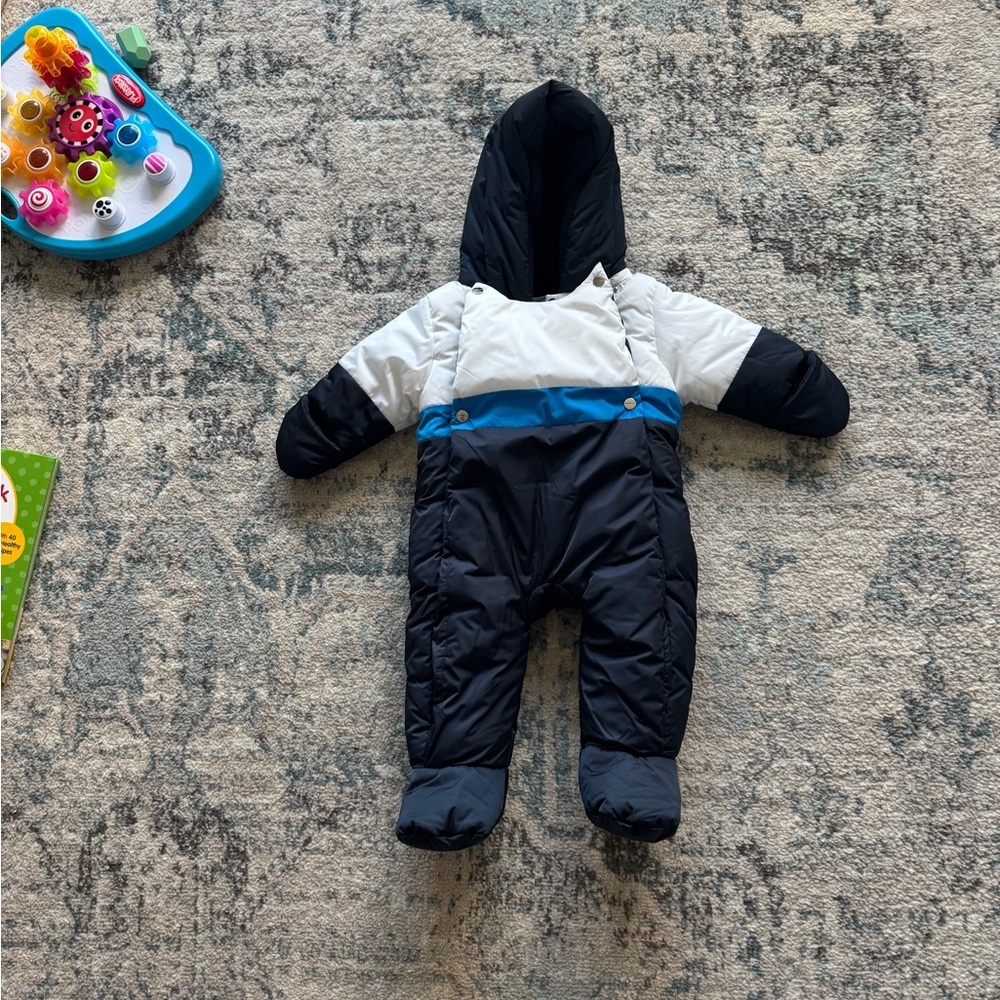 Jacadi Navy Blue Snowsuit NEW 12m